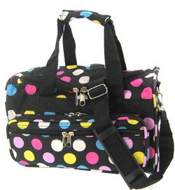 13" Small Colorful Multi Polka Dots Duffle Bag Travel Carry On Luggage