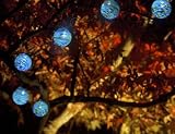 Aurora Glow - Glass Solar String Lights - Sea Glass (Sea Glass) (3H x 12W x 3D)