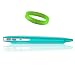 Ultra Protective Two-Piece Hard Shell Cover for 13.3 Inch MacBook Air (MC965ZP/A, MC966ZP/A) in Translucent Satin Teal + VanGoddy Live*Laugh*Love Wristband