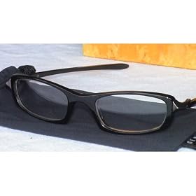 OAKLEY COSINE EYEGLASSES RX FRAMES JET BLACK SIZE: 49-20 NEW