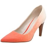  : Nine West Women's Aurra Pump,Orange/Natural,6 M US