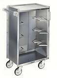 Lakeside 790 Enclosed Bussing Cart- stainless steel- 4-shelves