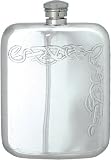 Review Phoenix Engraving  / Pewter 6oz Celtic Hip Flask Gift, Personalised