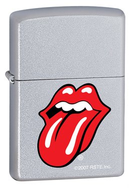 Satin Chrome, Rolling Stones (ZI20695) Category: Indulgence Zippo Lighters