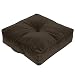 Greendale Home Fashions 20-Inch Square Floor Pillow Omaha/Amigo fabric, Bitter