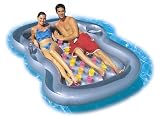 86" x 72" Double Size Pool Lounger  with Drinks Caddy
