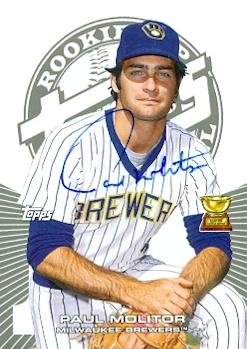 Paul Molitor Autographed/Hand Signed MLB Baseball Card (Milwaukee Brewers) 2005 Topps #40
