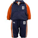 Detroit Tigers Navy Blue Infant 2-piece Nylon Windsuit