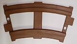 Peg Perego - Brown Curved Train Track (6 Pack)