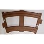 Peg Perego - Brown Curved Train Track (6 Pack)