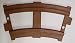 Peg Perego - Brown Curved Train Track (6 Pack)