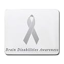 Brain Disabilities Awareness Ribbon Mouse Pad