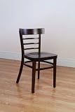 Ladder Back Beech Wood Dining Room - Kitchen Side Chair (Set of 2)