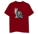 American Shorthair- Image T-Shirt, Maroon, Small