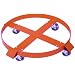Wesco 240030 Steel Drum Dolly with Zinc Plated Swivel Wheels, 1000 lbs Capacity, 24" ID, For 55 Gallons Drum