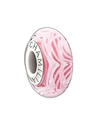 Authentic Chamilia Murano Glass Charm "Peony" (Lace Collection) 2110-1116