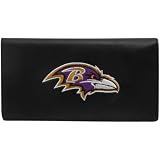 Baltimore Ravens Embroidered Leather Checkbook Cover