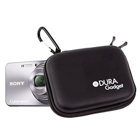 Durable Black Camera Case For Sony DSC-HX9V, H70, W570 & W630, With An Inner Storage Compartment