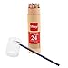 KALE Assorted Colors Long Drawing Pencils/Colored Pencils with Sharpener (Set of 36) Pink