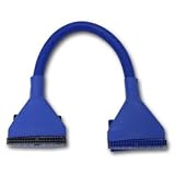 アイネックス ATA133ラウンドケーブル1台用 30cm ブルー RF-180BL