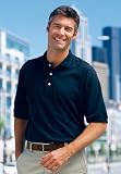 Port Authority mens short sleeve 100% pima cotton sport shirt(K448)