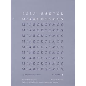 B�la Bart�k - Mikrokosmos Volume 1 (Blue) Songbook