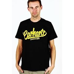 Carhartt T-Shirt Est Script (black/yellow)