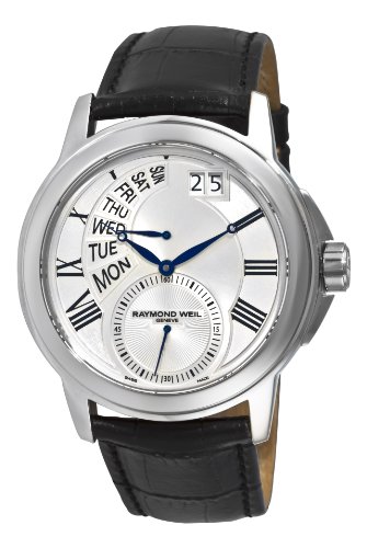 Raymond Weil Men's 9579-STC-65001 Tradition Silver Day Date Dial Watch