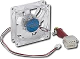Dynex 80mm Blue LED Case Fan - Clear