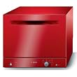 RED---Bosch SKS01010 6 Place 5 Programmes Table Top Dishwasher in Red