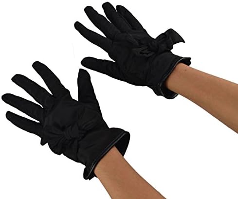 Ladies Fashion Winter Warm Down Gloves (one size, black)