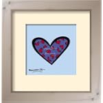 Blue About You framed art print by Romero Britto