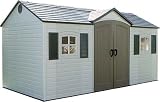 Lifetime 6446 15ft x 8ft Side-Entry Garden Storage Shed
