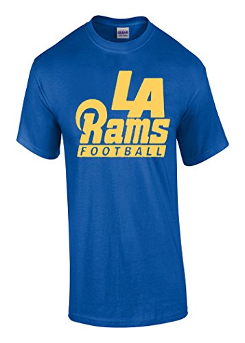 Zoobie Apparel Men's LA Rams Football T-shirt Free Shipping!
