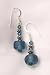 Swarovski Crystal, Silver and Recycled Glass Earrings