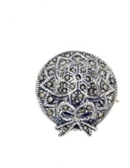 Sterling Silver -Pin Marcasite Hat MP028