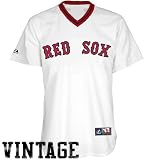 MLB Boston Red Sox 1969 Cooperstown Adult Short Sleeve Synthetic Replica Jersey (White, Medium)