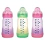 Sassy Baby's Mam 9 oz. Girl 3 pack Bottle