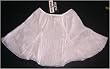 Lightweight White Gauze Trumpet Mini-Skirt Skirt