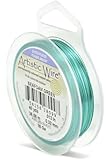 Artistic Wire 28-Gauge Silver Plated Seafoam Green Wire, 40-Yards