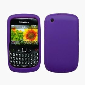 Purple Silicone Case / Skin / Cover for RIM BlackBerry Curve 8520 / 8530