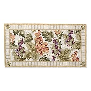 Bordered Grapevine Wool Rug - 2' x 3' - Frontgate