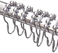 Wrenwane&reg; Shower Curtain Hooks - 100% Stainless Steel, Polished Chrome, Set of 12 Rings