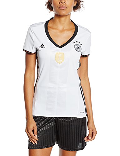 adidas Damen UEFA EURO 2016 DFB Heimtrikot Replica, weiß/schwarz, L, AA0137
