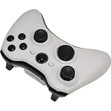 White with Black Out Kit - XBOX 360 Controller Shell Kit - Glossy