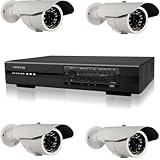 Komplettsystem Videoüberwachung 4x Kameras, Rekorder