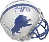 Lem Barney Detroit Lions Autographed Throwback Mini Helmet with HOF 92 Inscription