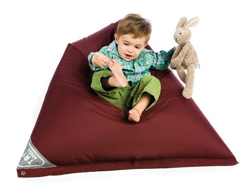 Der superknuffige Kindersitzsack von sit on it Kindersitzkissen in Burgunderrot 100x65 cm