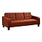 Central Park Convertible Sofa-Saddle Brown