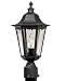 Adjusta-Post Classic One-Light Outdoor Upward Post Top Lantern, Black with Clear Acrylic Beveled Lens #S74TC-BK